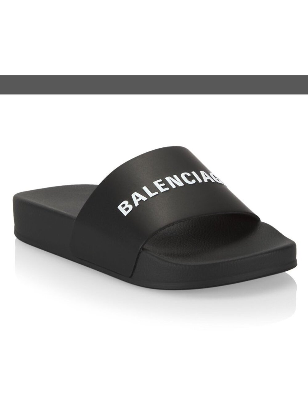 Balenciaga Kids Boy Girl Logo Pool Slides Sandals Black Italy 29, US 11.5 12